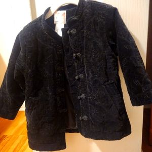 Black velvet jacket